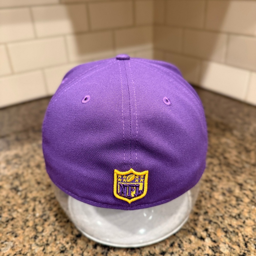 Minnesota Vikings New Era 59FIFTY Fitted Hat Cap 7 3/8 Purple NFL New - Picture 4 of 10